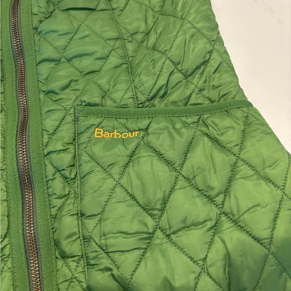 Barbour Olive Quilted Gilet - Picture 3 of 7
